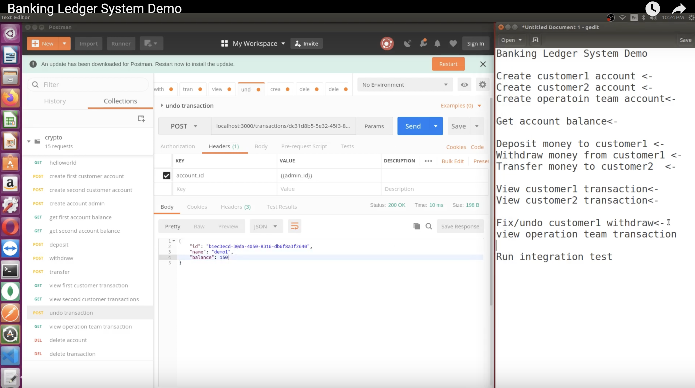 Banking Ledger System